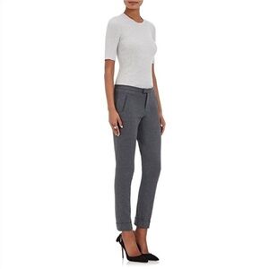 NWOT ATM Slim Cropped Cuffed Ponte Pants Charcoal Grey Business Casual Women’s 2